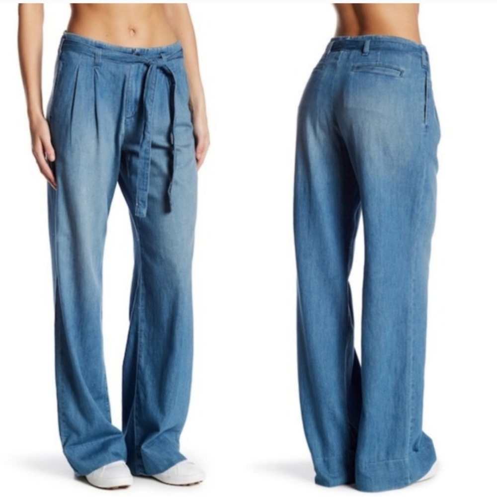 Current Elliott Trouser Paper Bag Jeans Size 27